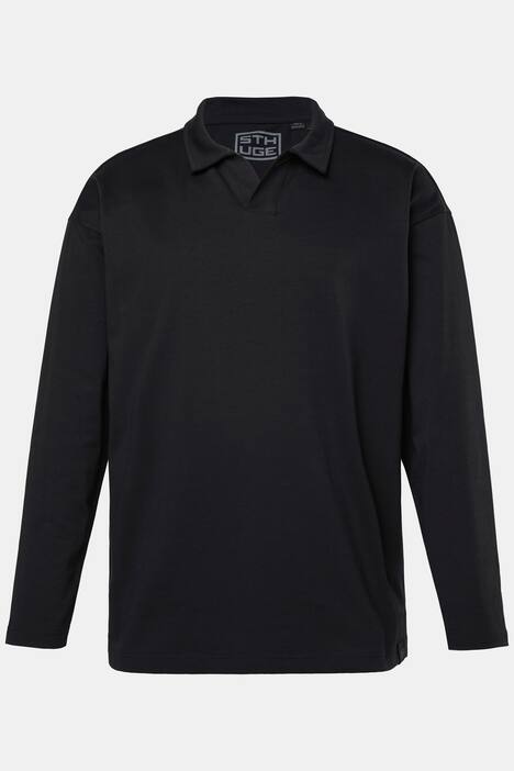 STHUGE Langarm-Poloshirt, oversized, bis 8 XL