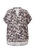 Halenkové tričko, mušelín, oversize střih, maxi leopardí vzor