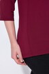 T-shirt avec fleurs en paillettes sequins, décolleté rond et manches 3/4, coupe évasée