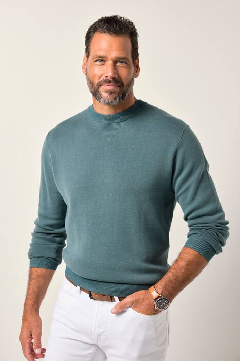 JP1880 Pullover, CashmereTouch Strick, Rundhalsausschnitt, bis 7 XL