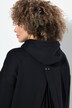 Hoodie, kanten zoom, A-lijn, capuchon, lange mouwen