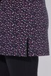 T-shirt long, coupe évasée, décolleté rond et manches 3/4