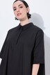Paper Touch Short Sleeve A-Line Dress