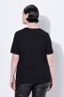 Satin Trimmed Ribbed Jersey Short Sleeve Tee