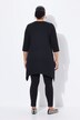 Pointed Hem Knit Cotton Tunic