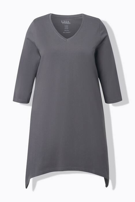 Pointed Hem Empire Knit Tunic