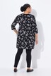 Longshirt, A-lijn, V-hals, 3/4-mouwen, zakken