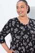 Longshirt, A-lijn, V-hals, 3/4-mouwen, zakken