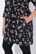 Longshirt, A-lijn, V-hals, 3/4-mouwen, zakken