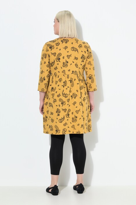Longshirt, A-Linie, V-Ausschnitt, 3/4-Arm, Taschen