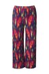 Plisované kalhoty, široké, rovné nohavice, pestrý vzor