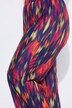 Pantalón plisado, pierna recta y ancha, estampado colorido