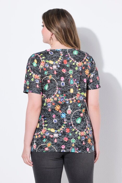 T-shirt confortable avec motif en strass