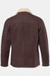JP1880 leren jas, lamsleer, echt lamsnappaleer, binnenkant van teddy pluche, tot 7XL