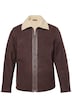 Kožená bunda JP1880, jehněčí nappa kůže, vnitřní strana z teddy plyše, do 7XL