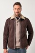 JP1880 leren jas, lamsleer, echt lamsnappaleer, binnenkant van teddy pluche, tot 7XL