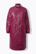 Jas, leerlook, taille met trekkoord