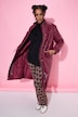 Jas, leerlook, taille met trekkoord