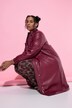 Jas, leerlook, taille met trekkoord