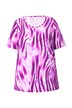 Tričko, zebra design, A střih, kulatý výstřih, krátké rukávy
