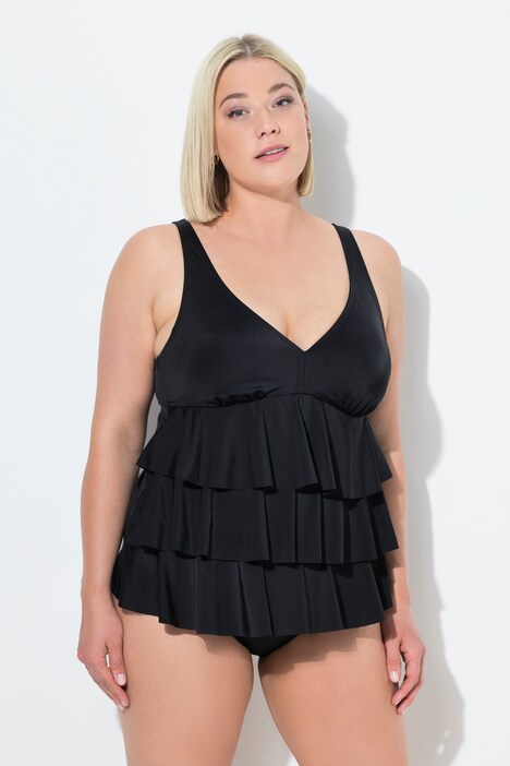 Flounce Panel Tankini Set