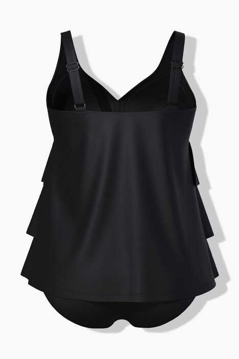 Flounce Panel Tankini Set
