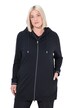 Mikina, ozdobná lemovka, oversize, kapuce, dvoucestný zip