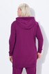 Mikina, ozdobná lemovka, oversize, kapuce, dvoucestný zip