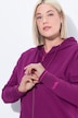 Mikina, ozdobná lemovka, oversize, kapuce, dvoucestný zip