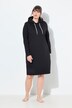 Abito loungewear con cappuccio, interno felpato e orli a costine
