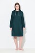 Robe d'intérieur à capuche, intérieur gratté très doux et bords-côtes