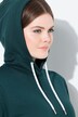 Robe d'intérieur à capuche, intérieur gratté très doux et bords-côtes