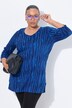 Longshirt, batikpatroon, A-lijn, V-hals, 3/4-mouwen