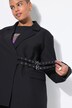 Blazer, forma recta, pasador decorativo en el lateral