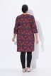 Longshirt, A-lijn, V-hals, 3/4-mouwen, zakken