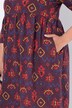 Longshirt, A-lijn, V-hals, 3/4-mouwen, zakken