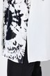 Chemisier coupe évasée, motif batik, col chemise et manches 3/4