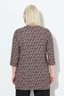 T-shirt long décolleté rond et manches 3/4, coupe évasée