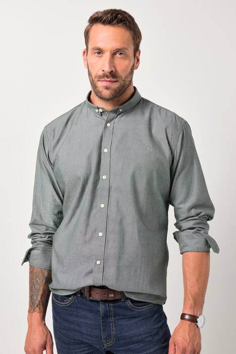 JP AWARE Oxford-Hemd, Nachhaltigkeit, Langarm, GOTS-zertifizierte Biobaumwolle, bis 8 XL