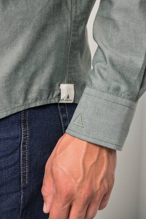 JP AWARE Oxford-Hemd, Nachhaltigkeit, Langarm, GOTS-zertifizierte Biobaumwolle, bis 8 XL