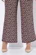 Pantalon en jersey imprimé, jambe large et taille élastique