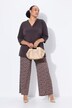 Pantalon en jersey imprimé, jambe large et taille élastique