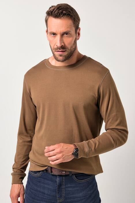 JP AWARE shirt met lange mouwen, biologisch katoen, GOTS-gecertificeerd, tot 8XL
