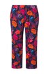 7/8 žerzejové kalhoty, potisk, rovné nohavice, elastický pas