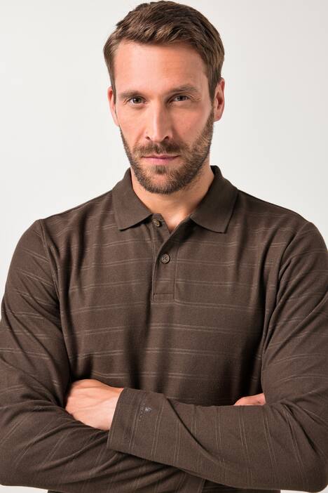 Polo à manches longues JP AWARE, coton bio certifié OCS - jusqu'au 8 XL