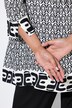 Geometric Print 3/4 Sleeve Blouse