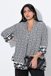 Geometric Print 3/4 Sleeve Blouse