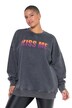Mikina, oversize, maxi potisk