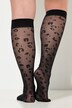 Chaussettes hautes et fines, légèrement transparentes, motif léopard