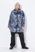 Veste de pluie imperméable, capuche et fermeture zippée de chaque côté, coupe évasée